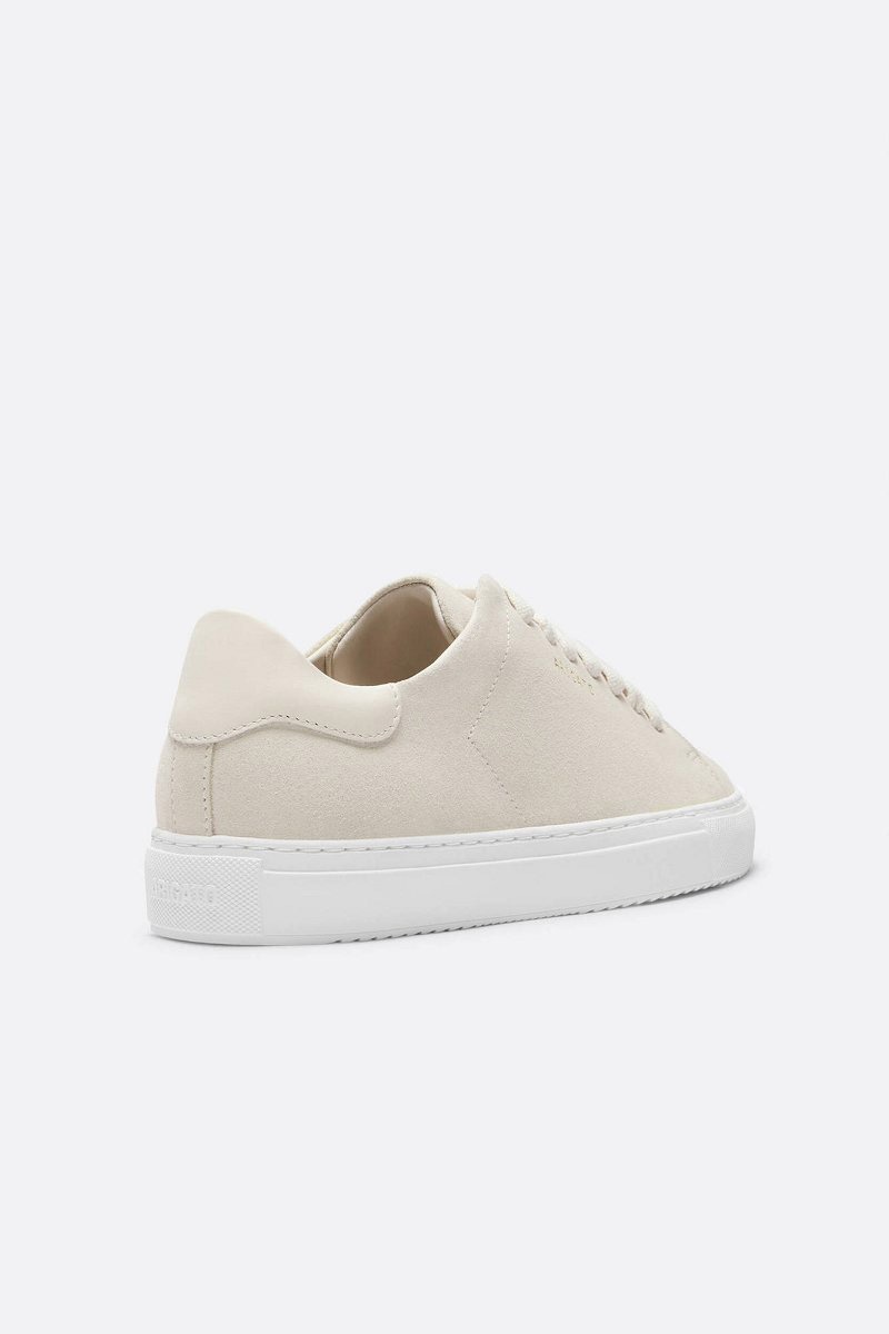 Basket Axel Arigato CLEAN 90 SUEDE Blanche Blanche Femme | SBM-31141786